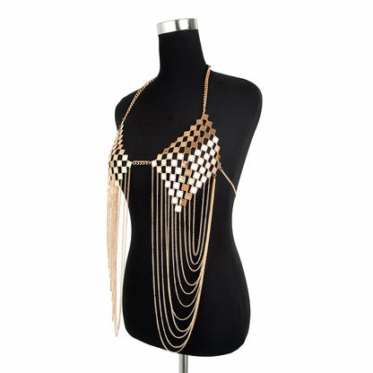 Metal chain flow body chain