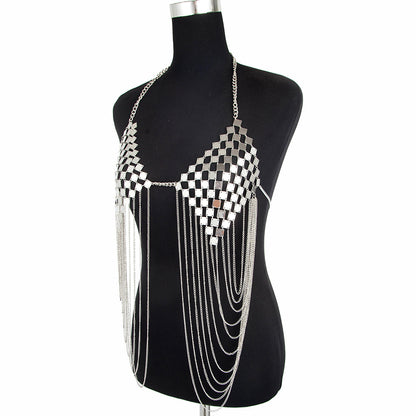Metal chain flow body chain