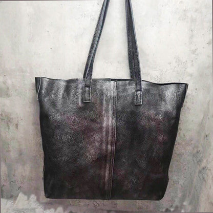 Real leather bag portable messenger bag cowhide retro women's bag