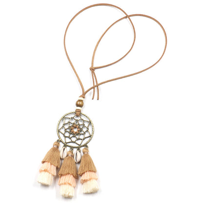 Long multi-layer gradual fringe Pendant