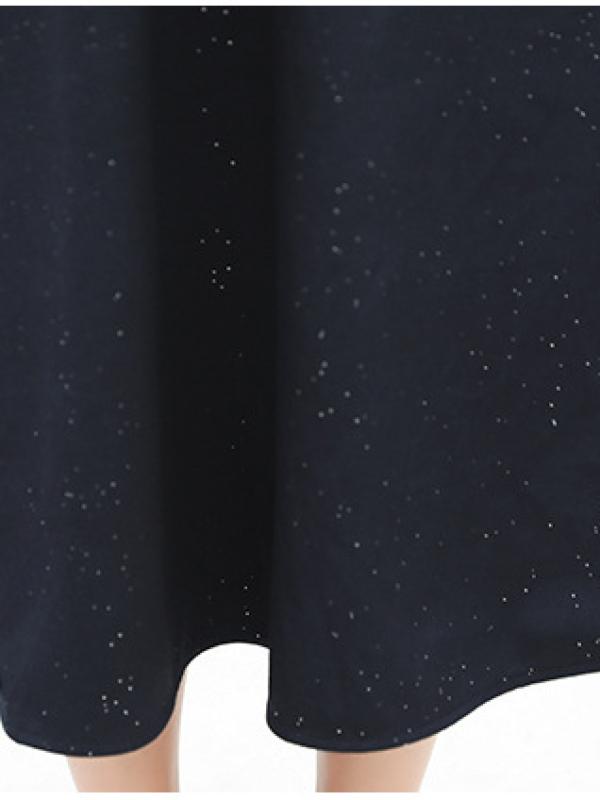 LOOSE CHUBBY GIRL FALSE-TWO ELEGANT LONG DRESS