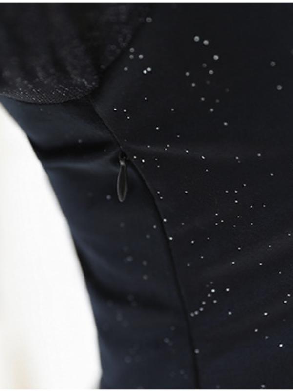 LOOSE CHUBBY GIRL FALSE-TWO ELEGANT LONG DRESS