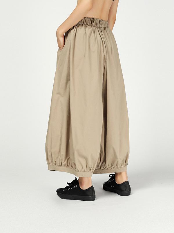 Vintage Ramie Cotton Wide Leg Pants