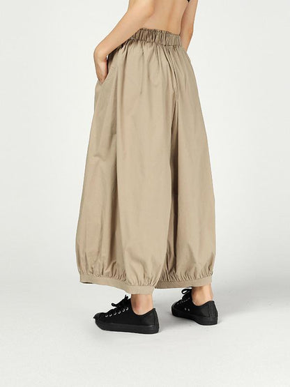 Vintage Ramie Cotton Wide Leg Pants