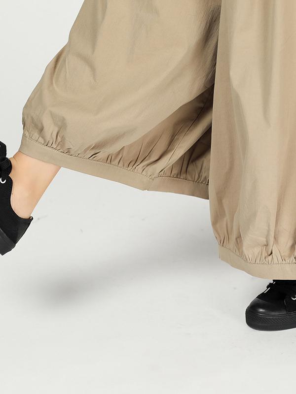 Vintage Ramie Cotton Wide Leg Pants