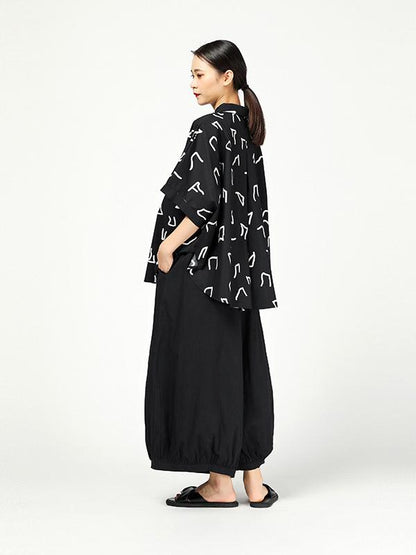 Vintage Ramie Cotton Wide Leg Pants
