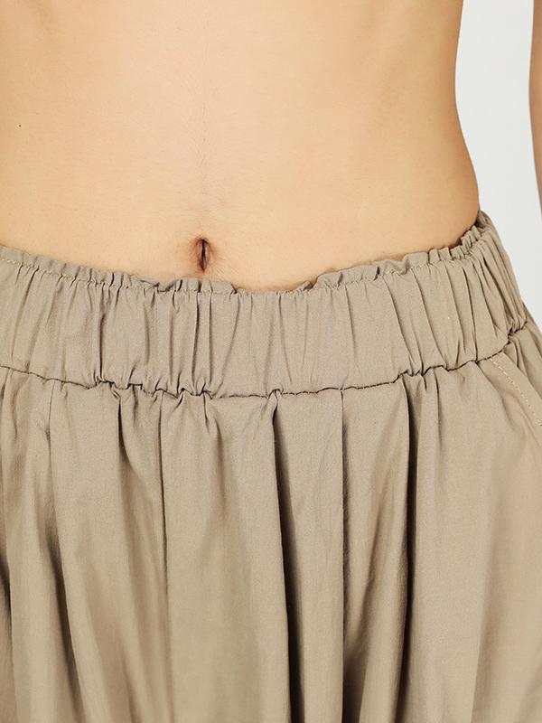 Vintage Ramie Cotton Wide Leg Pants