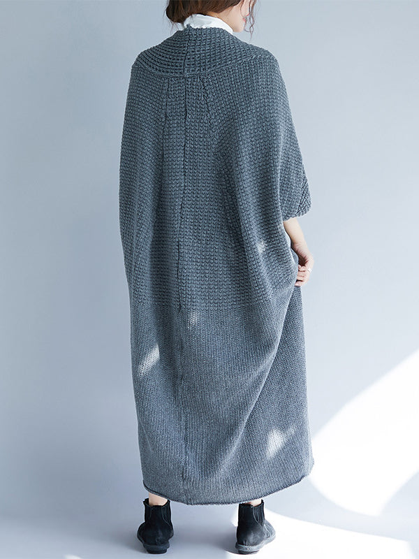 LOOSE SPECIAL CUT KNITTING CARDIGAN