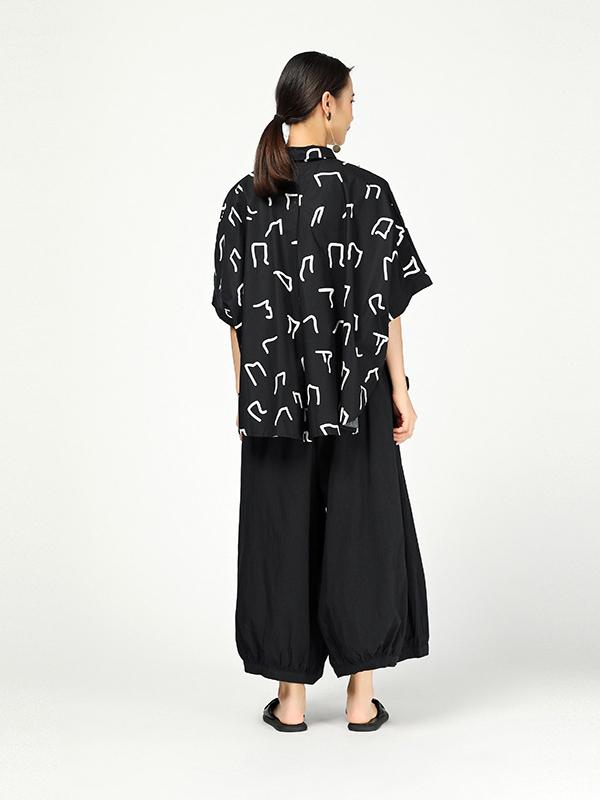 Vintage Ramie Cotton Wide Leg Pants