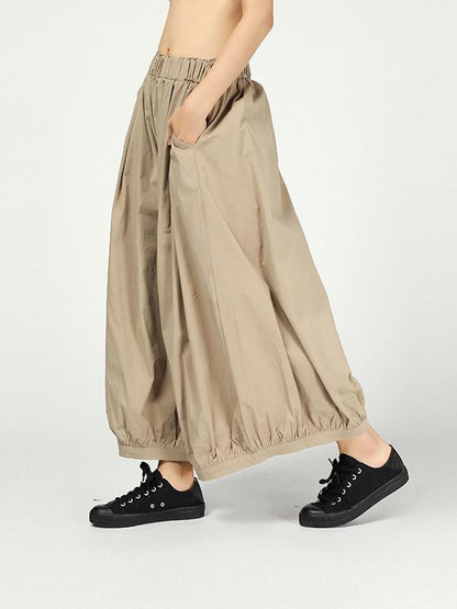 Vintage Ramie Cotton Wide Leg Pants