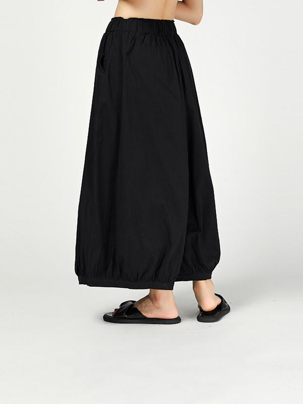 Vintage Ramie Cotton Wide Leg Pants