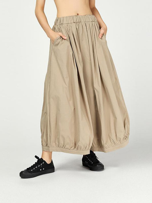 Vintage Ramie Cotton Wide Leg Pants