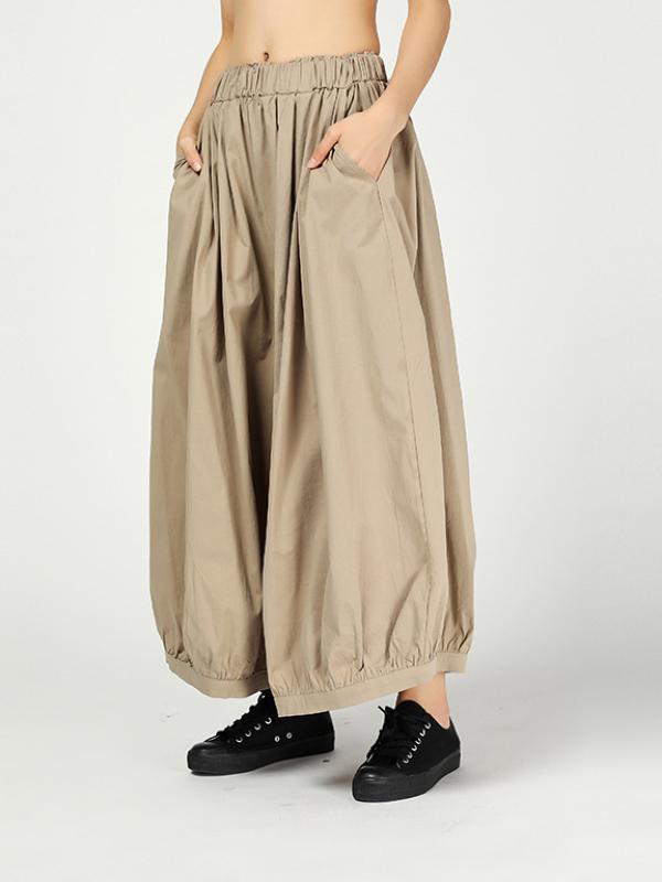 Vintage Ramie Cotton Wide Leg Pants