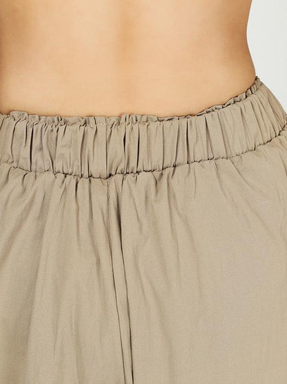 Vintage Ramie Cotton Wide Leg Pants
