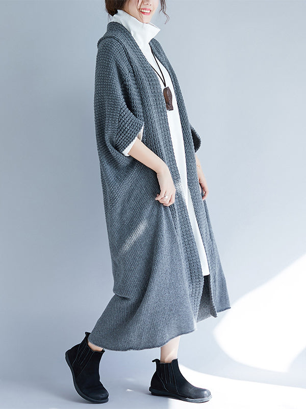 LOOSE SPECIAL CUT KNITTING CARDIGAN