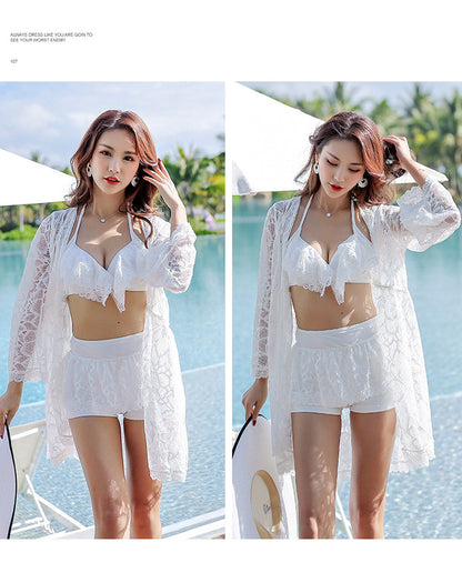sexy lace cover veil beach vacation bikini swimsuit