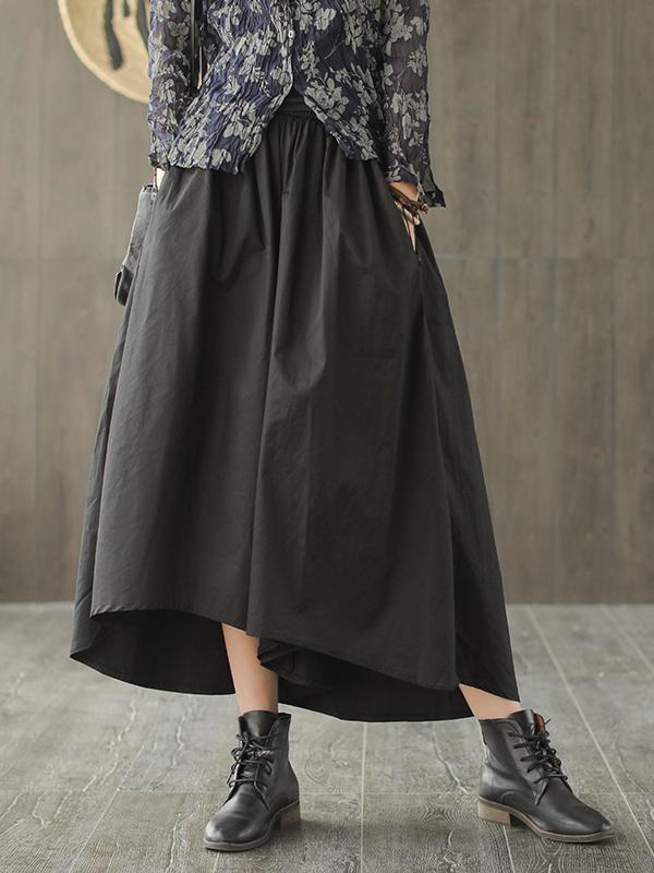LOOSE CROPPED WIDE-LEG PANTS