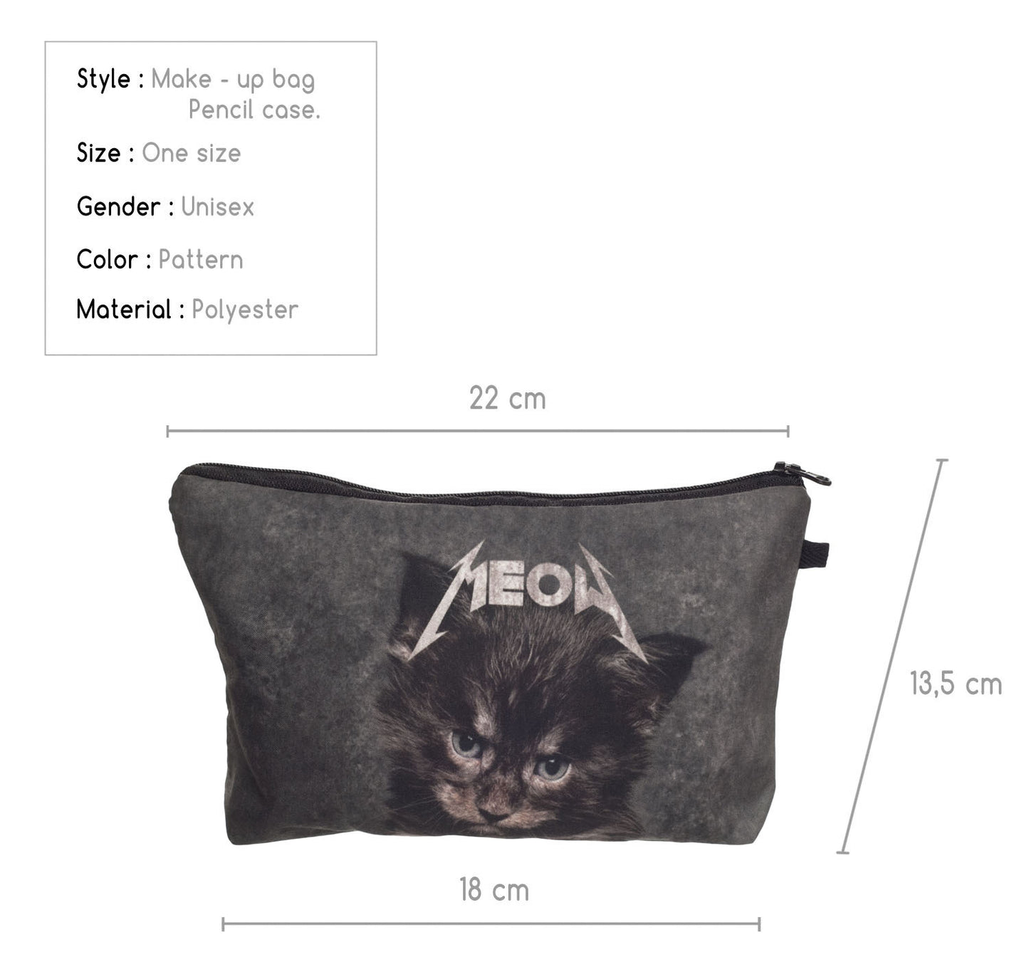 Cat and animal Dacron handbag