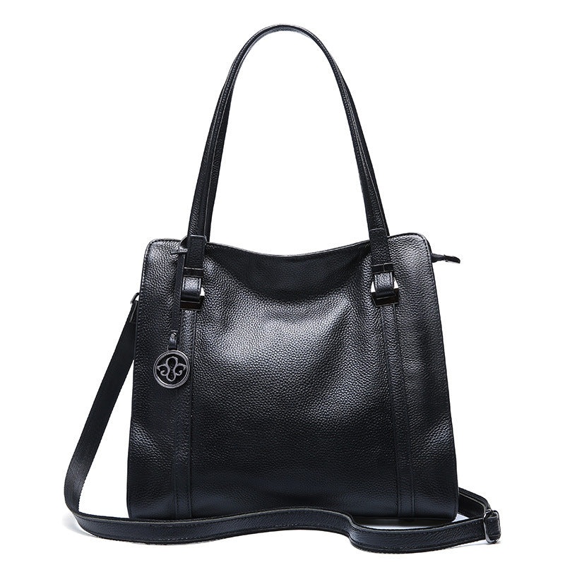 Fashionable head layer leather casual shoulder bag
