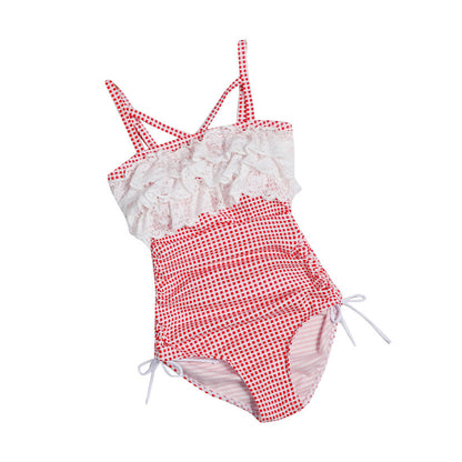 Lace triangle swimsuit