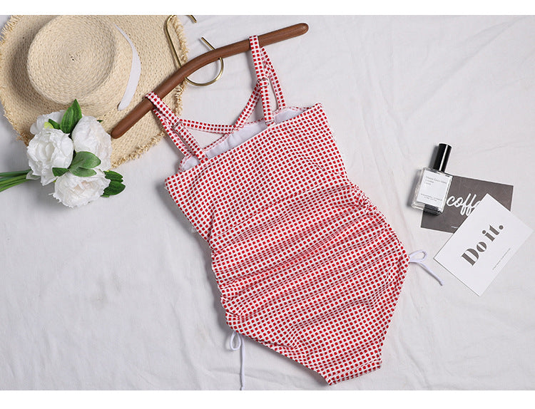 Lace triangle swimsuit