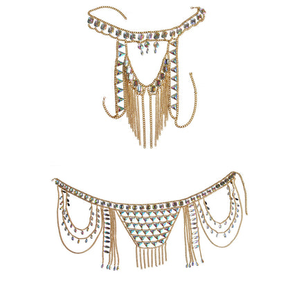 Vintage hanging set body chain