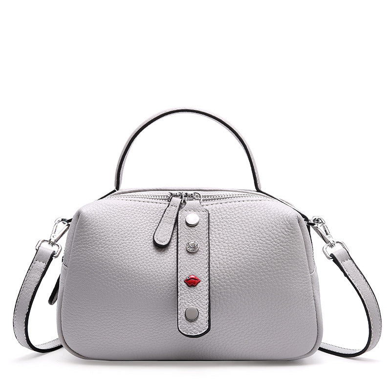 Leather handbag leather soft leather shoulder Messenger bag