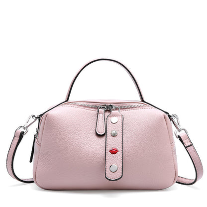 Leather handbag leather soft leather shoulder Messenger bag
