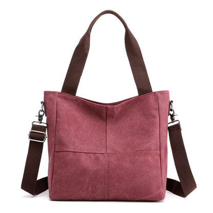 Single shoulder bag women's bag 2019 new fashion leisure cross bag women's bag simple and versatile handbag women's canvas bag