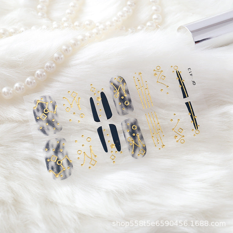 Moon nail sticker waterproof PRESS ON NAILS