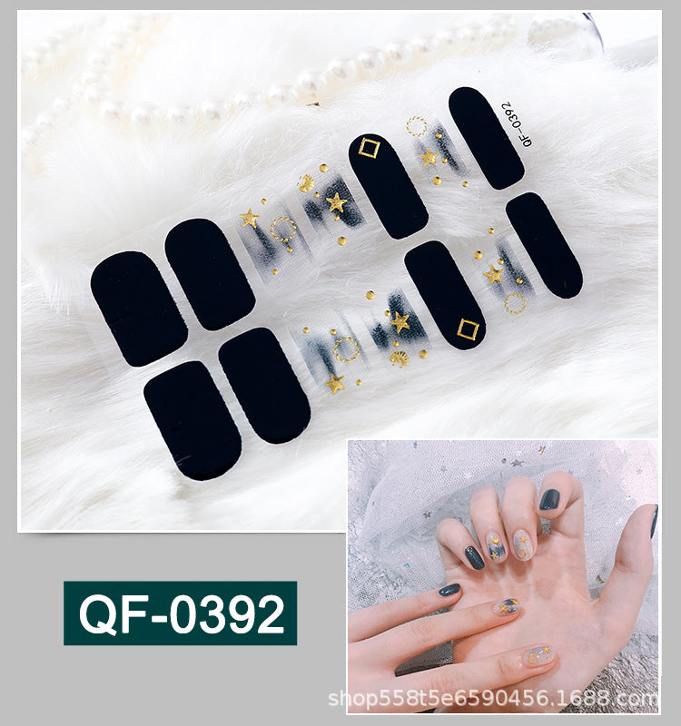 Moon nail sticker waterproof PRESS ON NAILS