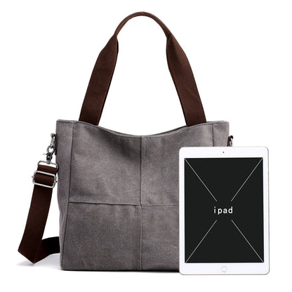 Single shoulder bag women's bag 2019 new fashion leisure cross bag women's bag simple and versatile handbag women's canvas bag