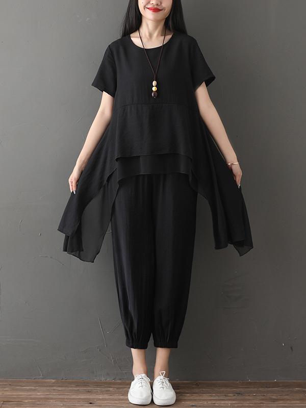 LOOSE CROPPED SOFT SUITS