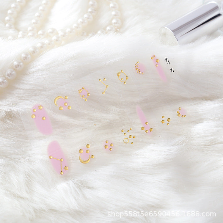 Moon nail sticker waterproof PRESS ON NAILS