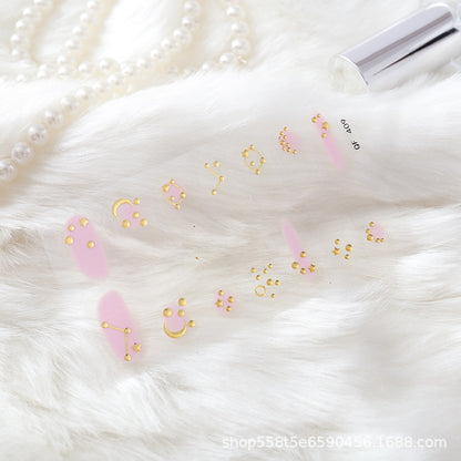 Moon nail sticker waterproof PRESS ON NAILS