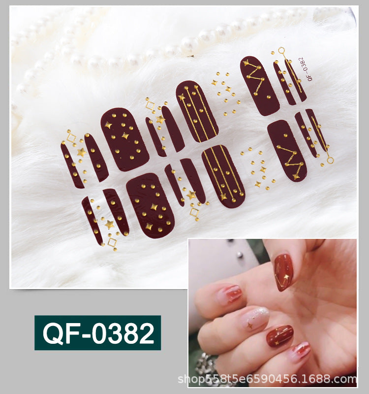 Moon nail sticker waterproof PRESS ON NAILS