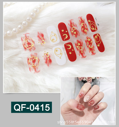 Moon nail sticker waterproof PRESS ON NAILS
