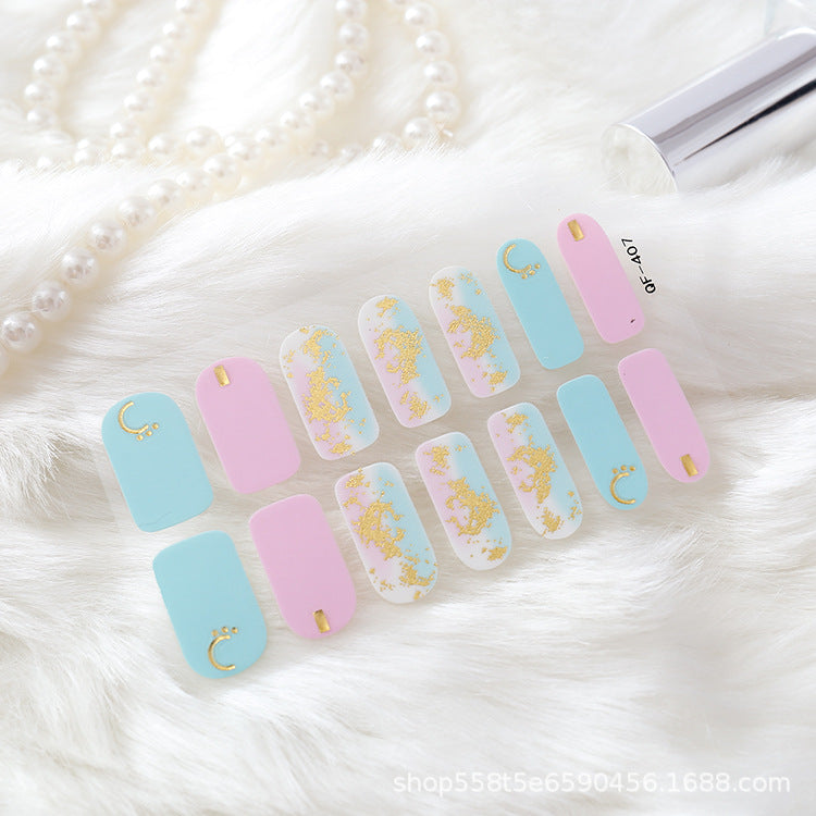 Moon nail sticker waterproof PRESS ON NAILS