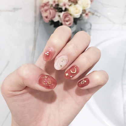 Moon nail sticker waterproof PRESS ON NAILS