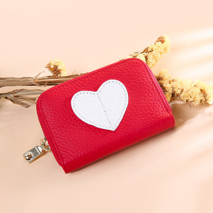 Heart-shaped purse cowhide shorts