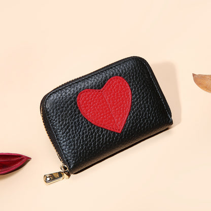 Heart-shaped purse cowhide shorts