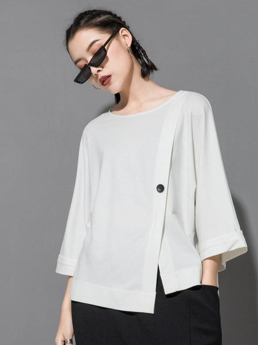Loose Batwing Split-Joint T-Shirts
