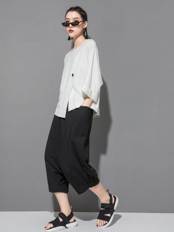 Loose Batwing Split-Joint T-Shirts