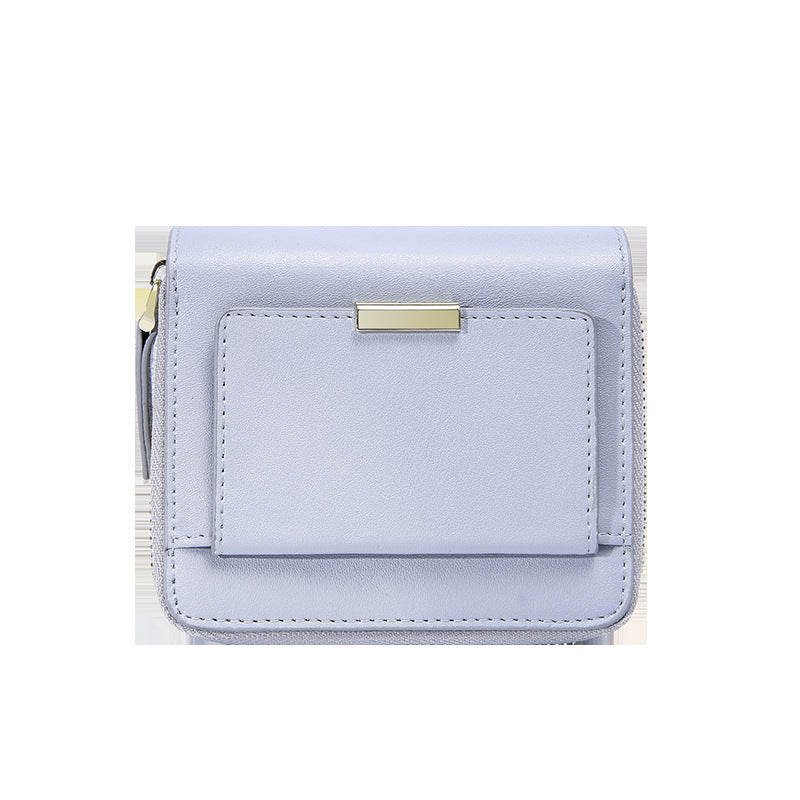 Fashionable and simple card position Leather Wallet