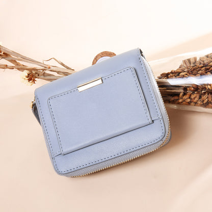 Fashionable and simple card position Leather Wallet
