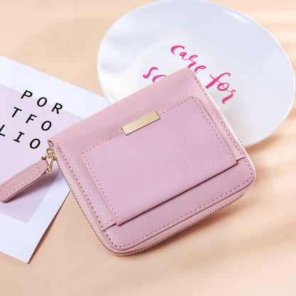 Fashionable and simple card position Leather Wallet
