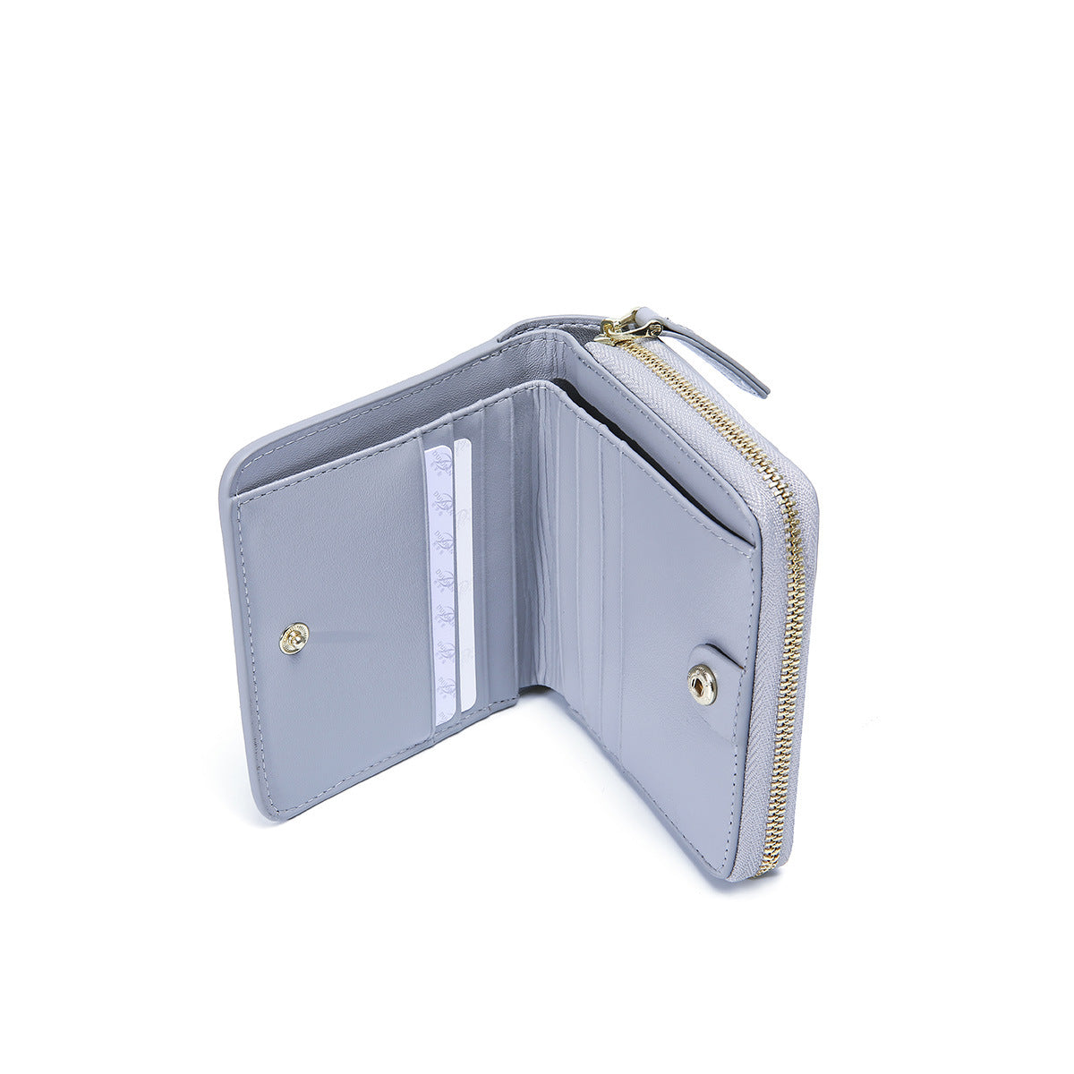 Fashionable and simple card position Leather Wallet