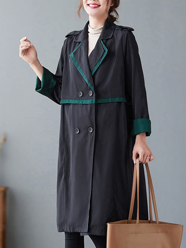 Urban Buttoned Split-Joint Trench Coat Outerwear