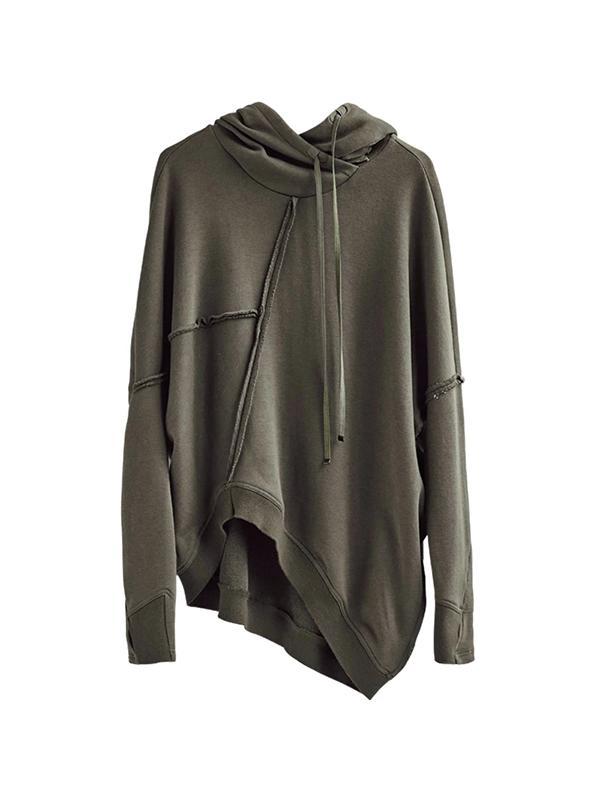 Handsome Casual Asymmetrical Ladies Hoodie