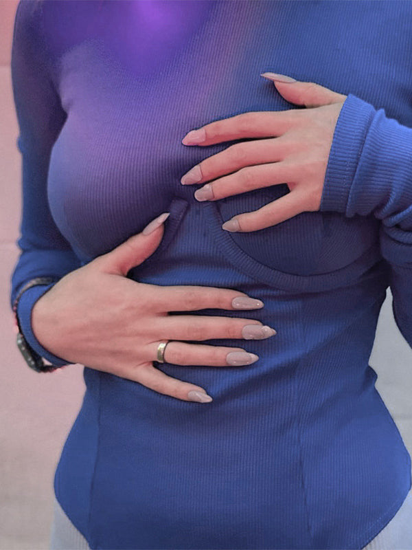 Light Color Long Sleeves Bodysuits